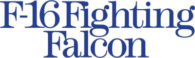 F-16 Fighter logo for Sega Master System
